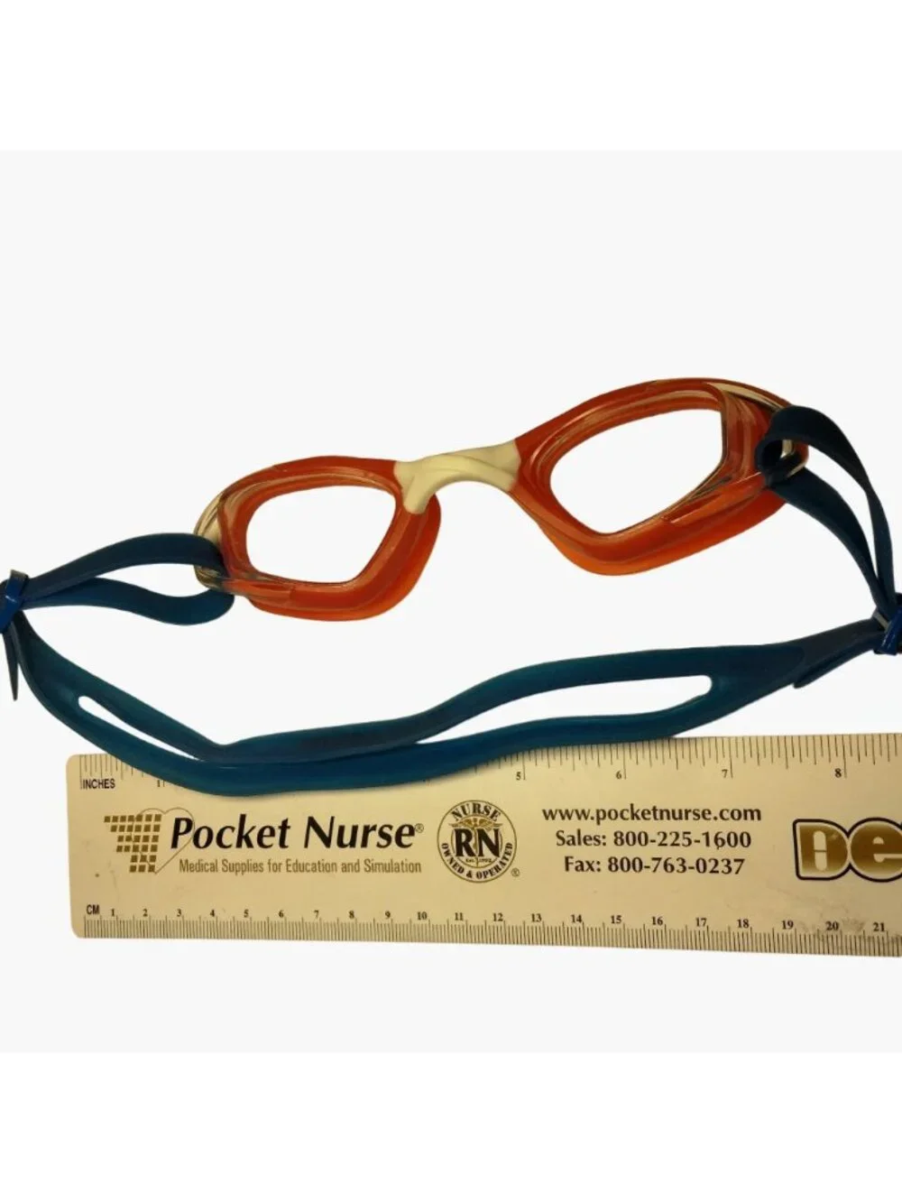 U S Divers Adjustable Swim Goggles Orange Blue